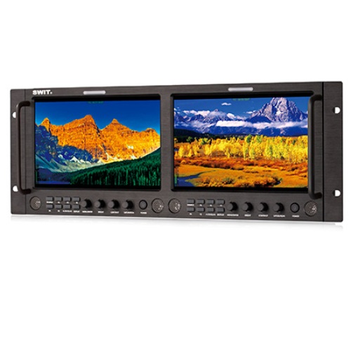 مانیتور-رک-دوتایی-9-اینچی-سوییت-SWIT-M-1093H-Dual-9-inch-FHD-Rack-LCD-Monitor